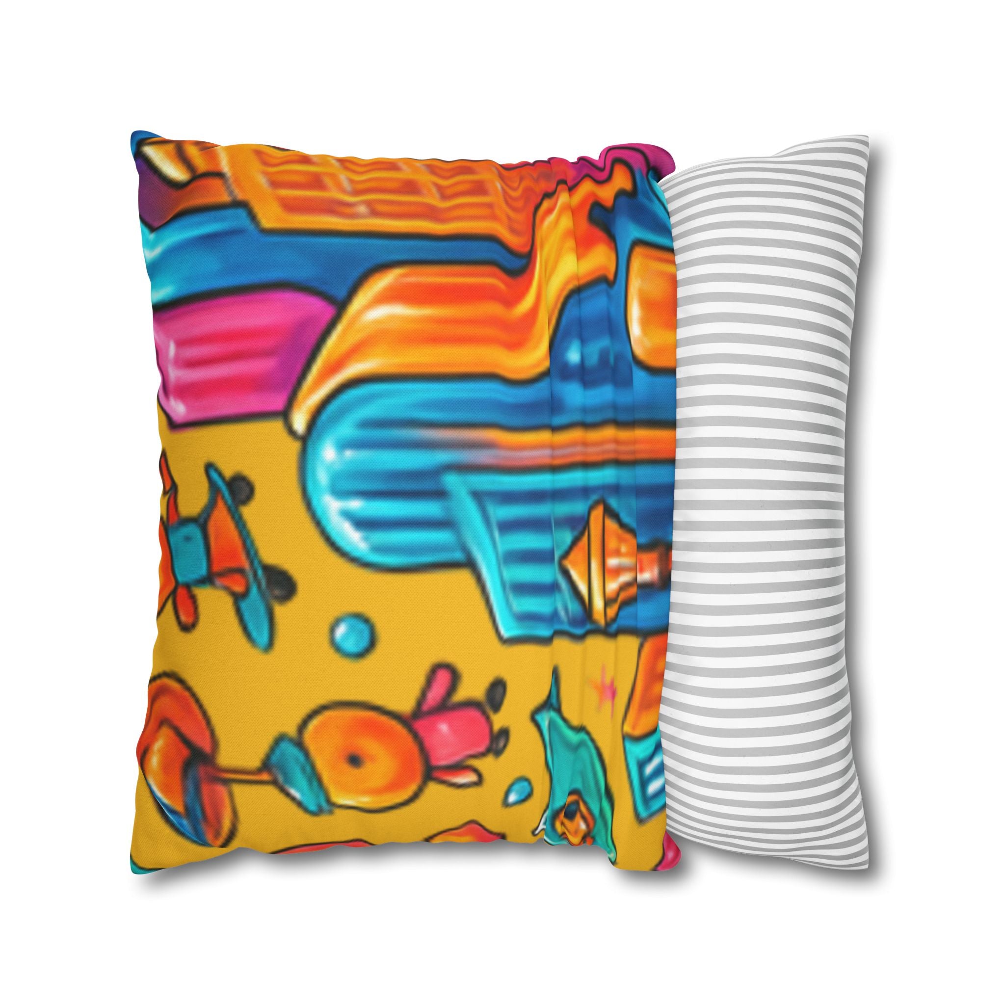 Modern Geometric Cozy Home Decor Pillowcase | Square Cushion Cover