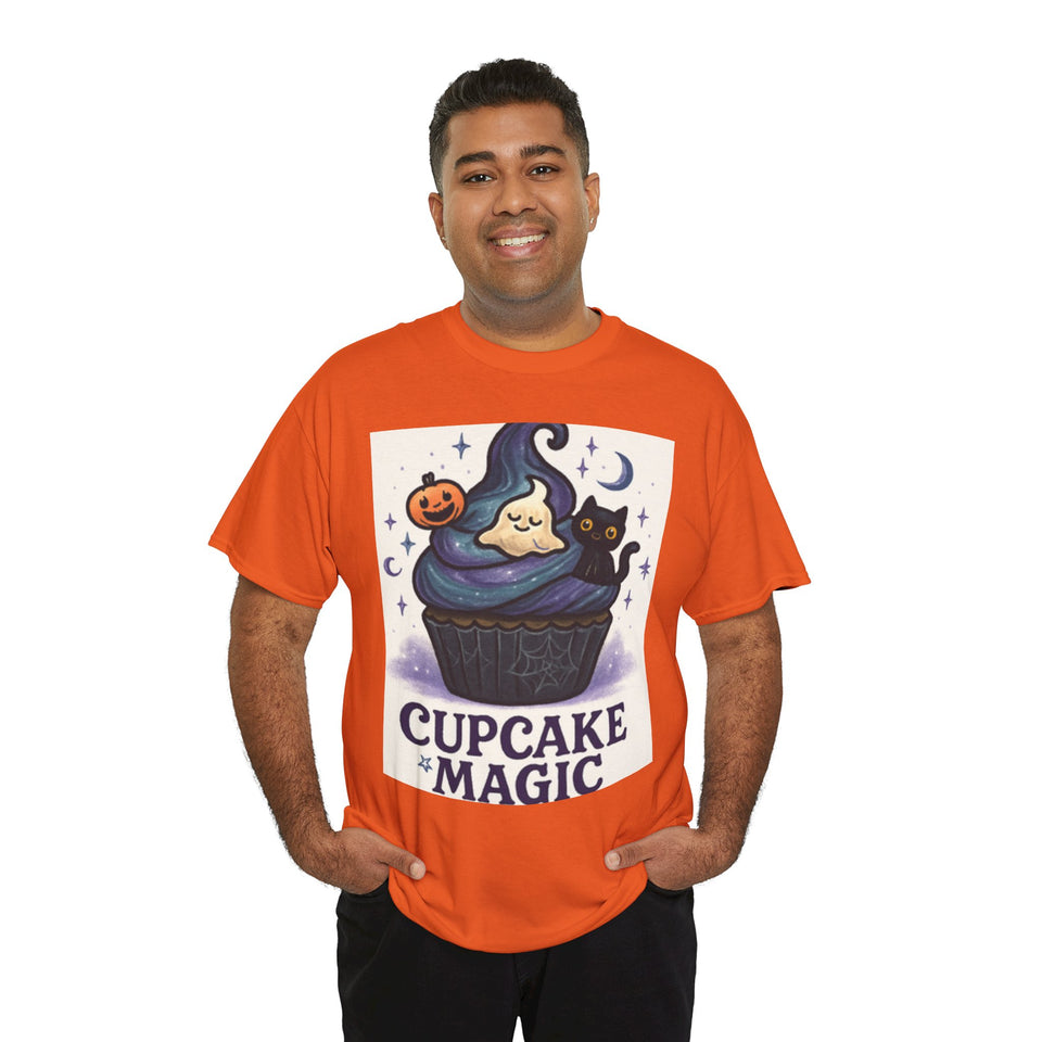 Adult Spooky Scary Cupcake T-Shirt | Cute Halloween Tee