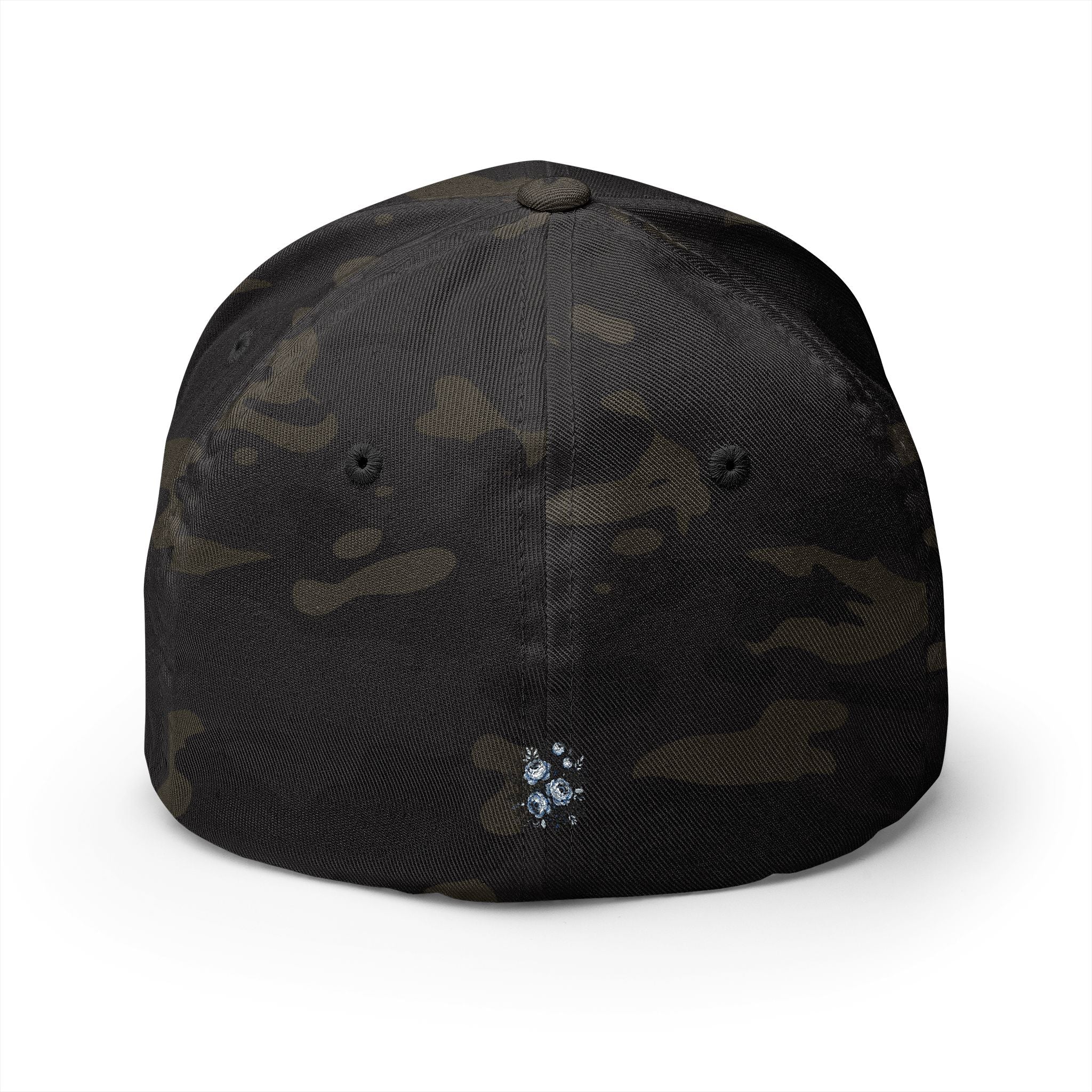 Serenity Embroidered Cap — Floral Calm Baseball Hat