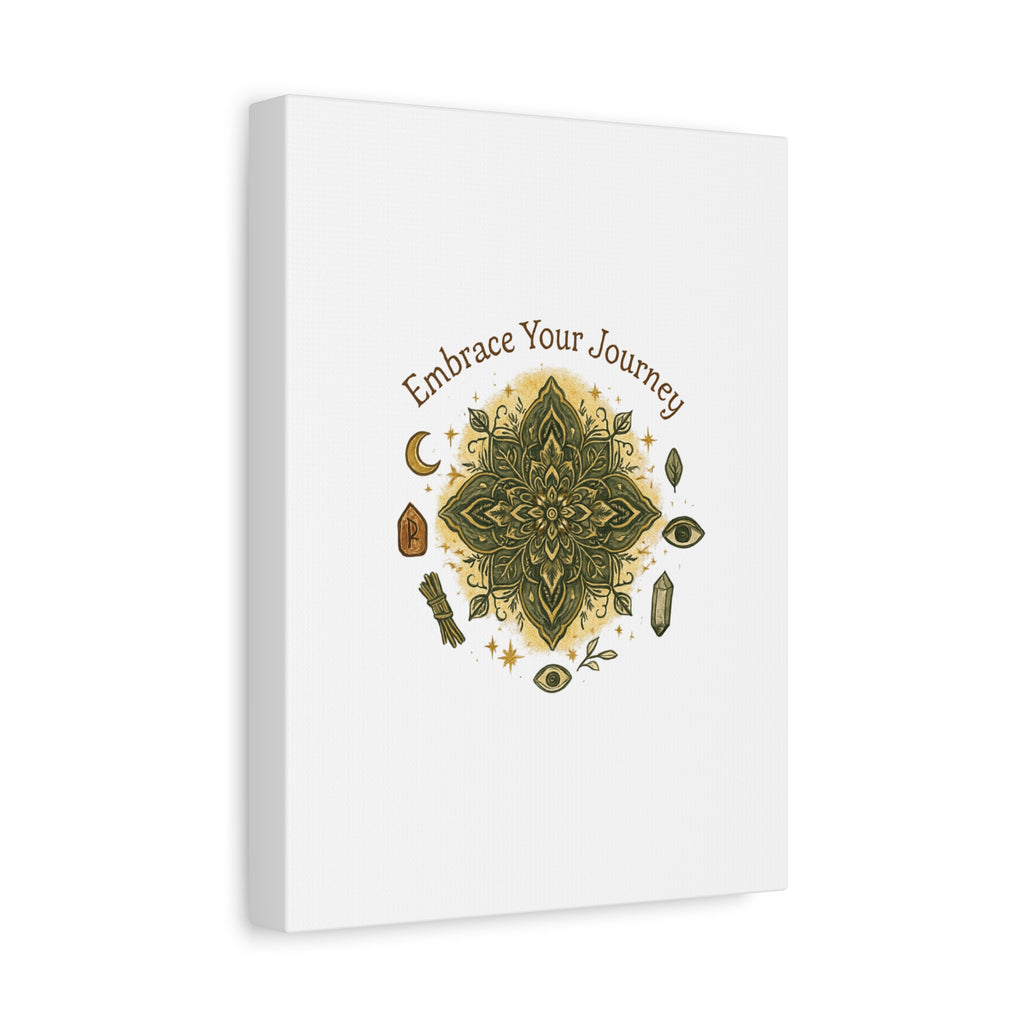 Embrace Your Journey Mandala Canvas | Matte Stretched Wall Art