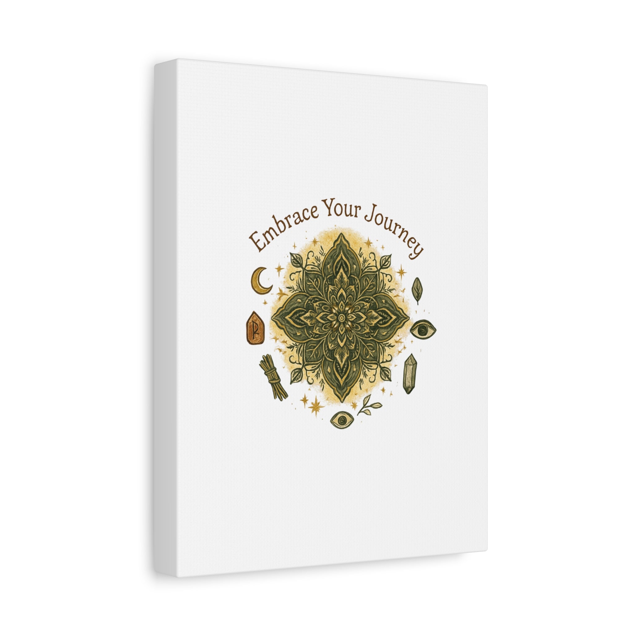 Embrace Your Journey Mandala Canvas | Matte Stretched Wall Art