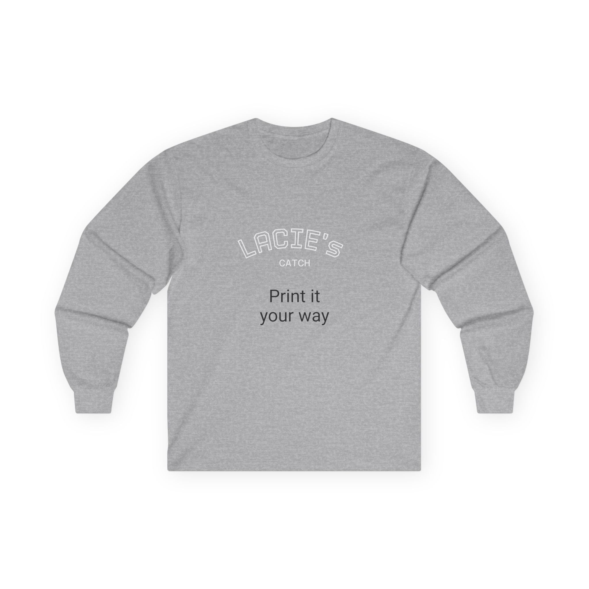 Customizable Long Sleeve Tee for Personalized Style, Gift for Friends, Unique Fashion, Casual Wear, Celebration Apparel, Statement T-Shirt