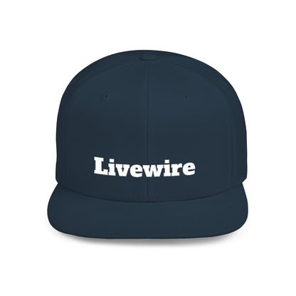 Livewire Flat Bill Snapback Hat | Stylish Casual Cap for Everyday Wear, Perfect for Festivals, Sports, and Street Style