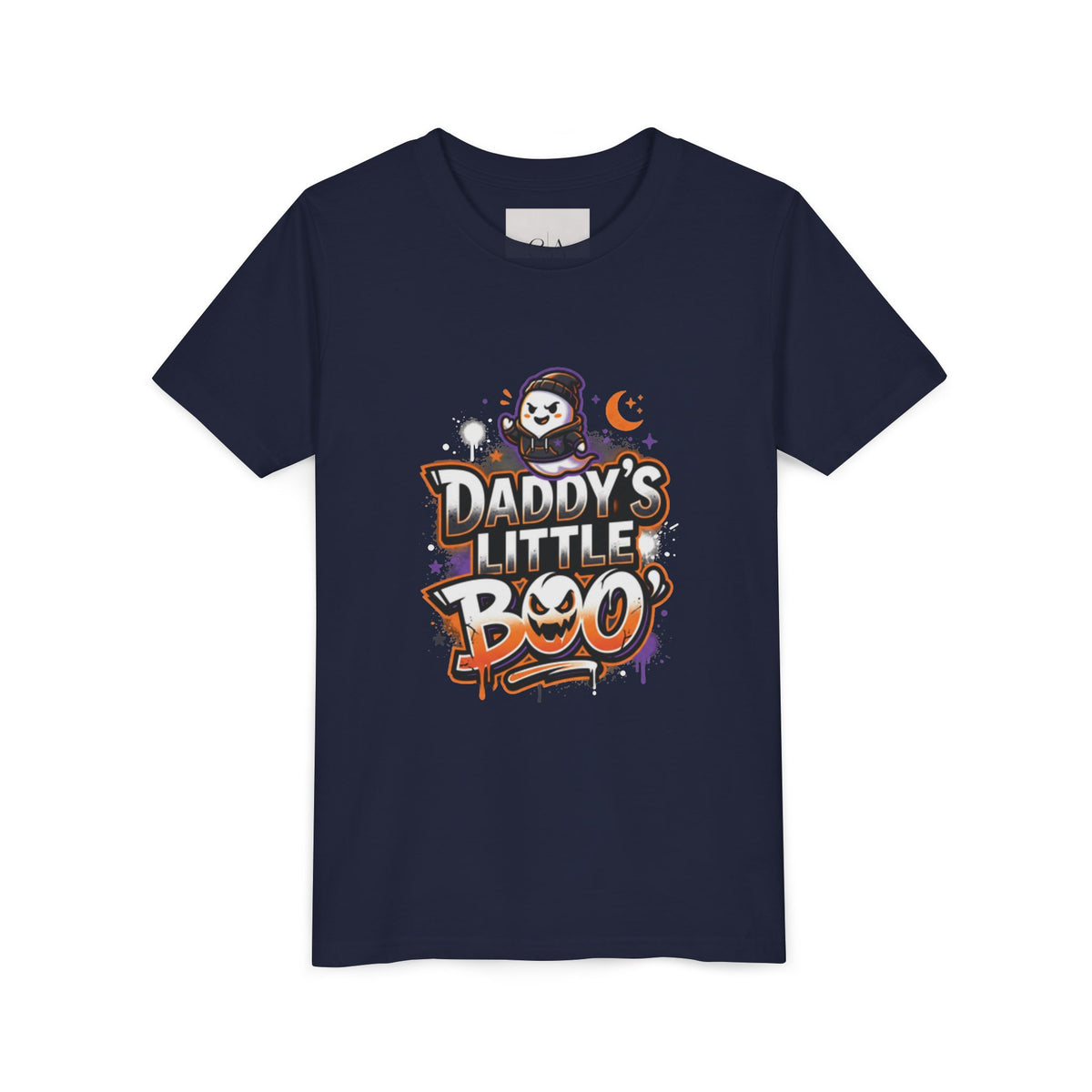 Youth Halloween Tee — “Daddy’s Little Boo” / “Spooky &amp; Unbothered” Kids Costume Shirt