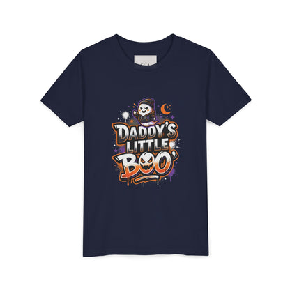 Youth Halloween Tee — “Daddy’s Little Boo” / “Spooky &amp; Unbothered” Kids Costume Shirt