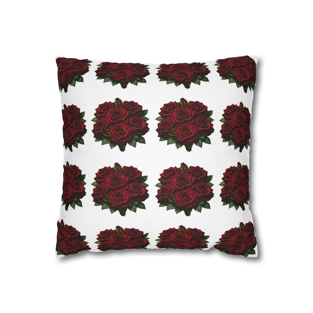 Red Rose Pillow Cover – Floral Decorative Throw Pillowcase