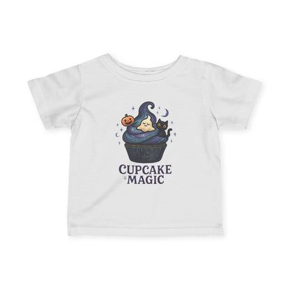 Kids Cupcake Tee, Trick or Treat Infant Fine Jersey Shirt, Halloween Top, Toddler Fall Holiday Apparel, Sweet Spooky Child Costume, Cute
