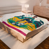 Velveteen Blanket, Hip Soccer Mom Design, Sports Fan Gift, Cozy Throw, Any Holiday Present, Soft Bedding, Mom Gift, Soccer Mom, Sports Mom