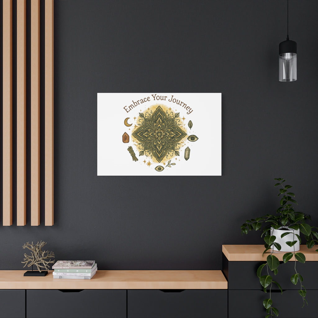 Embrace Your Journey Mandala Canvas | Matte Stretched Wall Art