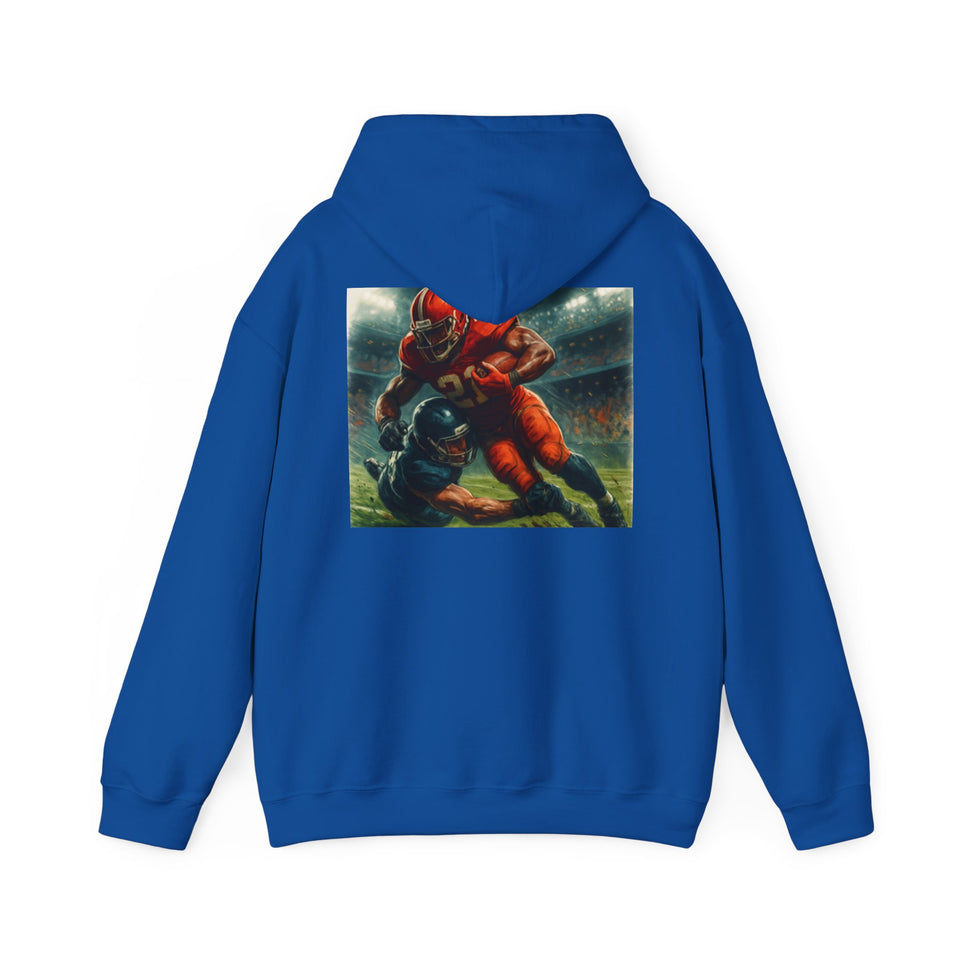 Football Warrior Hoodie, Sports Sweatshirt, Game Day, Unisex Apparel, We Up Next, Athletic Gift