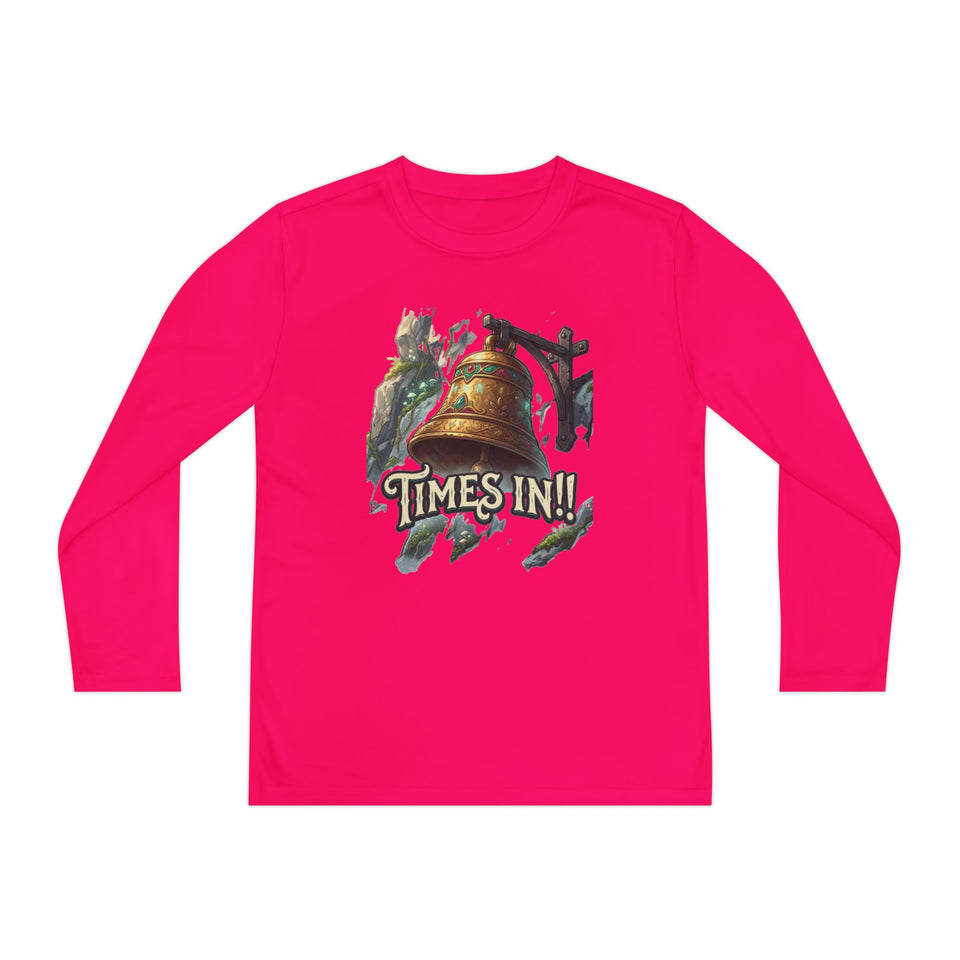 Times In!! Youth Long Sleeve Tee — Vintage Bell Graphic
