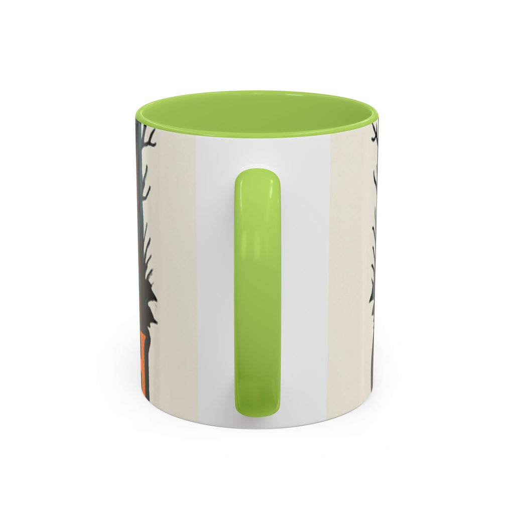 Spooky Cozy October Accent Coffee Mug — Autumn Vibe Ceramic (11/15 oz)