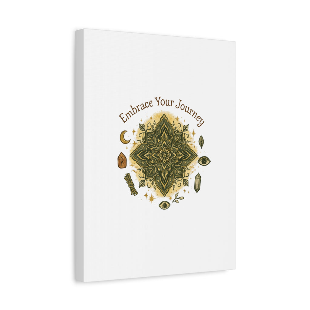 Embrace Your Journey Mandala Canvas | Matte Stretched Wall Art