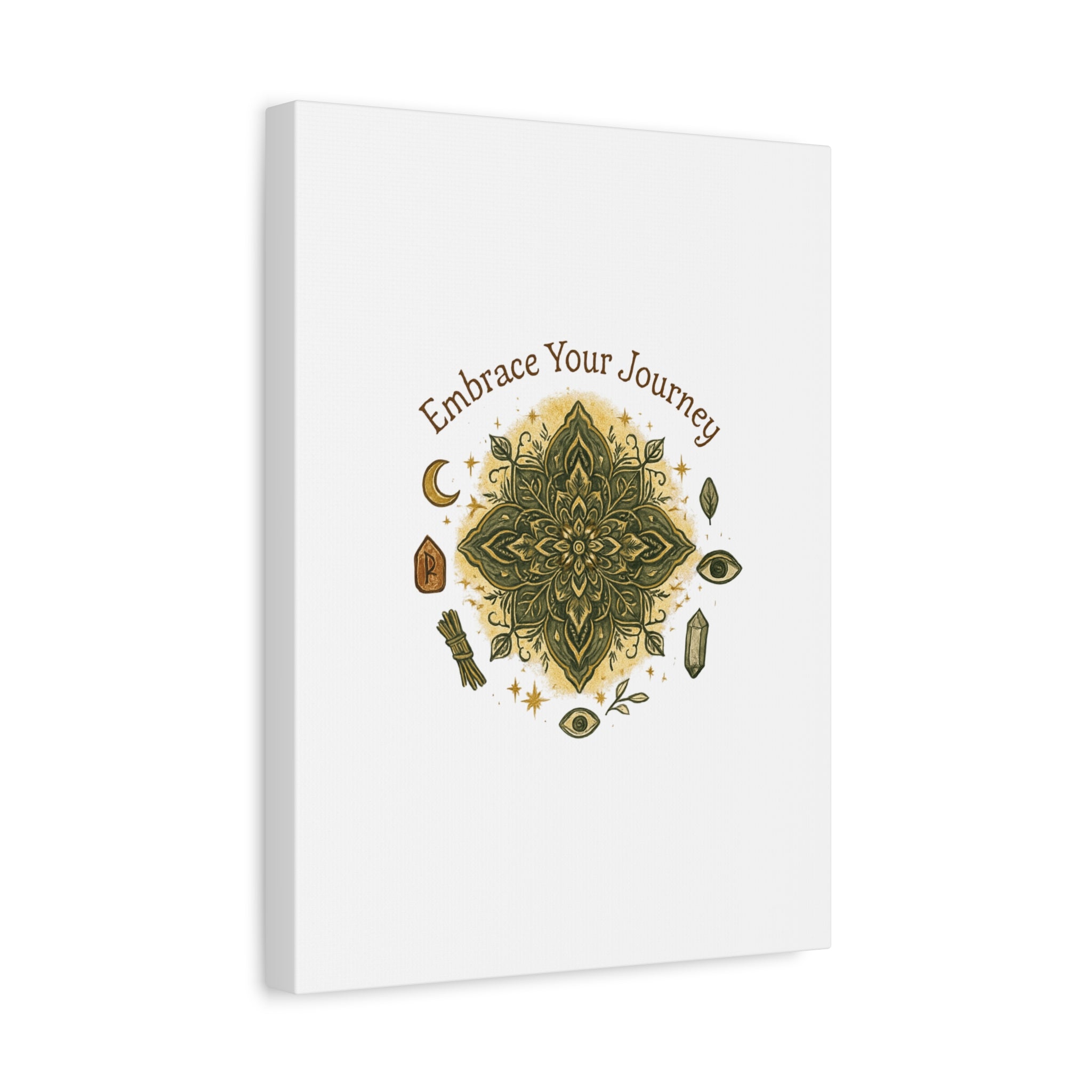 Embrace Your Journey Mandala Canvas | Matte Stretched Wall Art
