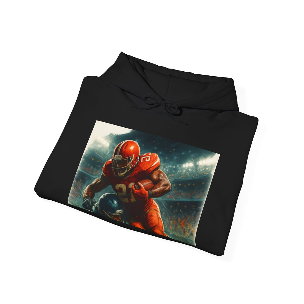 Football Warrior Hoodie, Sports Sweatshirt, Game Day, Unisex Apparel, We Up Next, Athletic Gift