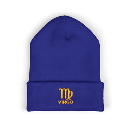 Virgo Zodiac Embroidered Cuffed Beanie
