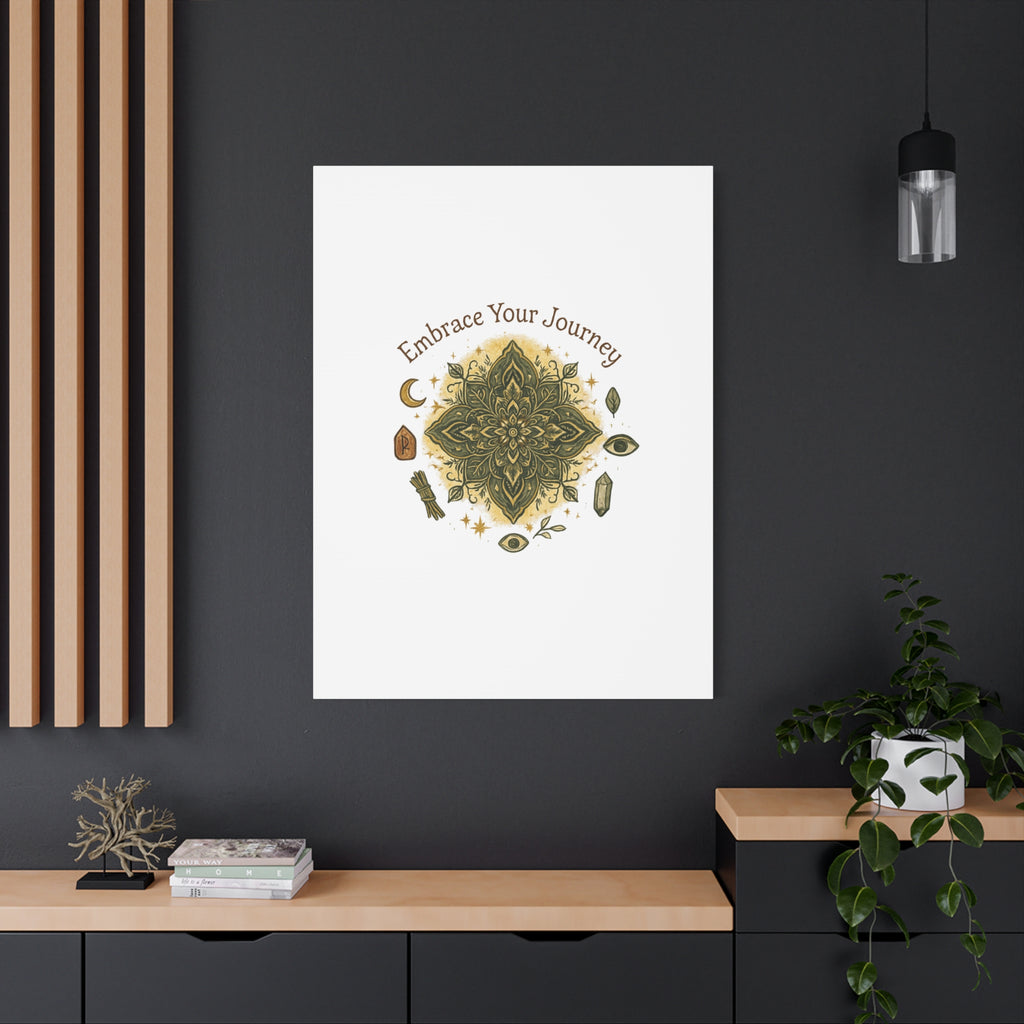 Embrace Your Journey Mandala Canvas | Matte Stretched Wall Art
