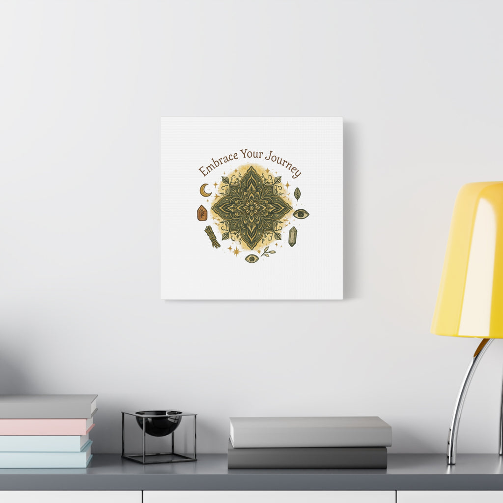 Embrace Your Journey Mandala Canvas | Matte Stretched Wall Art