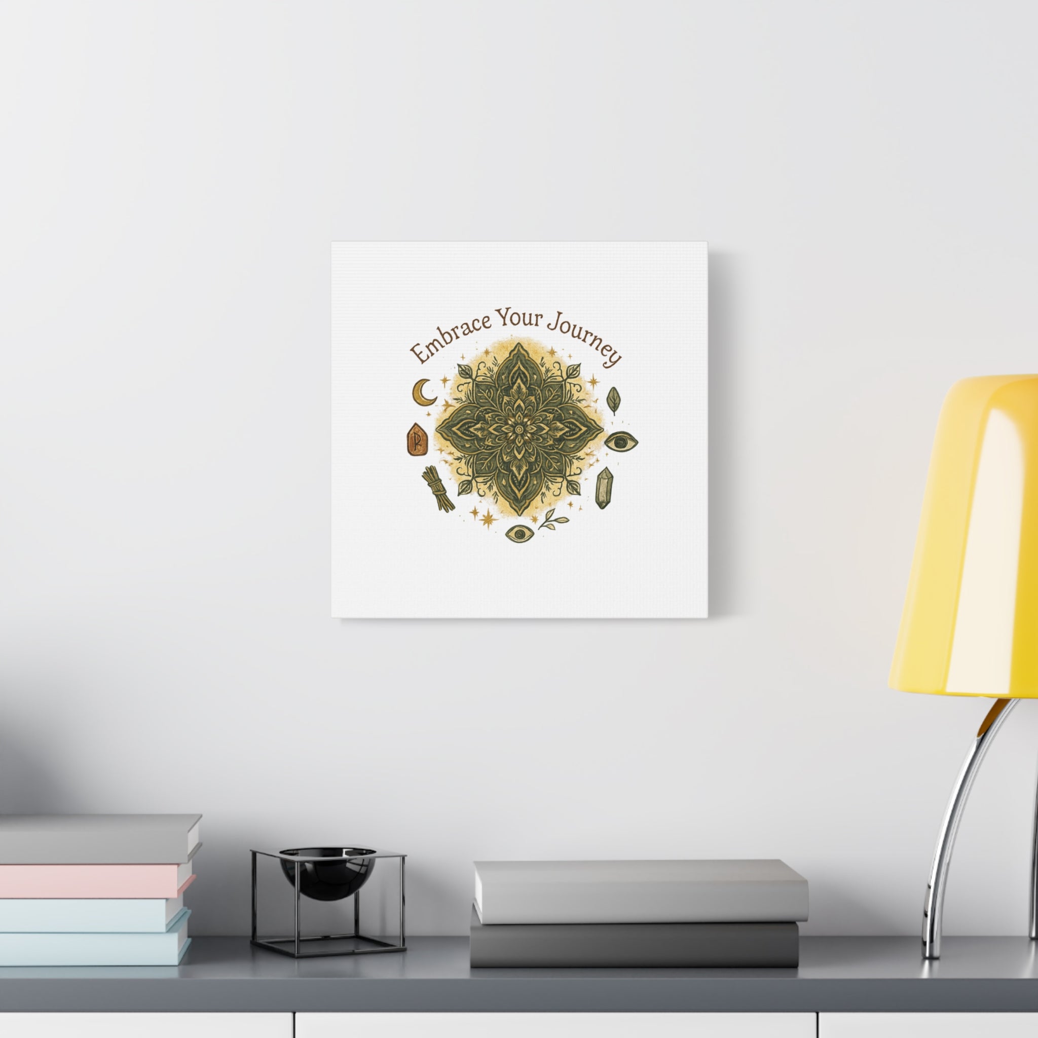 Embrace Your Journey Mandala Canvas | Matte Stretched Wall Art