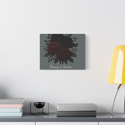 Beauty in Shadow Floral Canvas Wall Art — Stretched Matte 1.25"