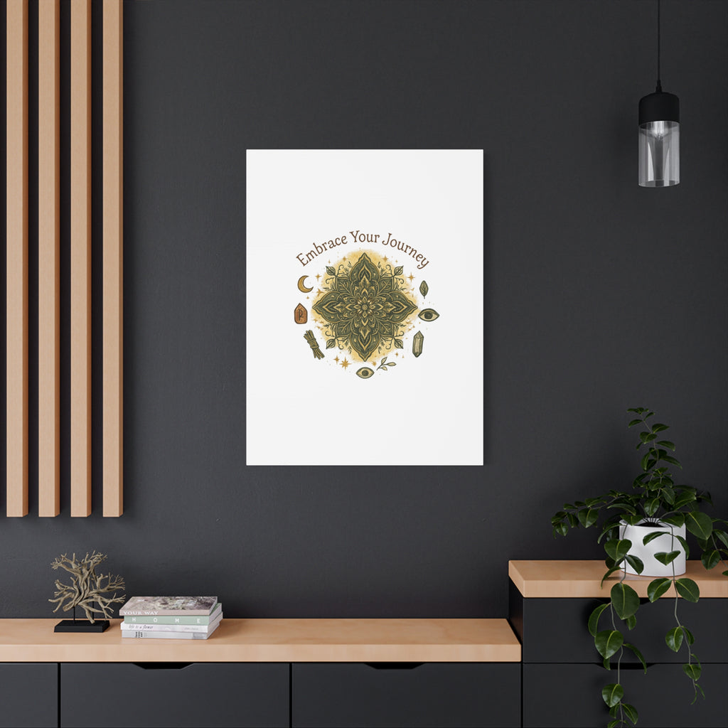 Embrace Your Journey Mandala Canvas | Matte Stretched Wall Art