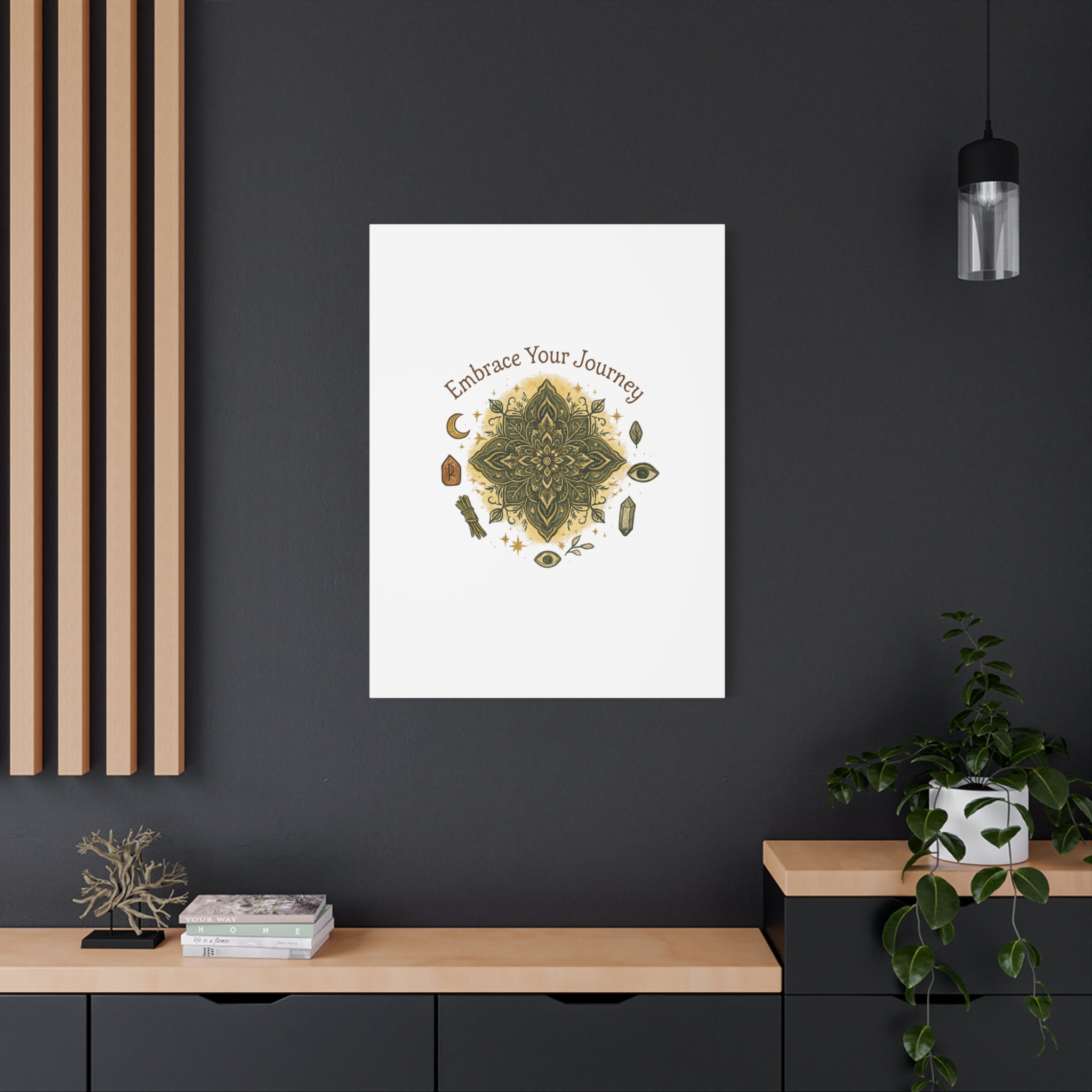 Embrace Your Journey Mandala Canvas | Matte Stretched Wall Art