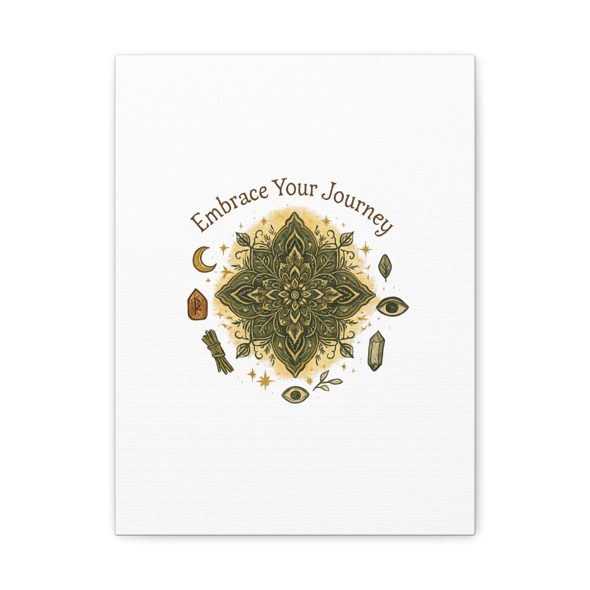Embrace Your Journey Mandala Canvas | Matte Stretched Wall Art