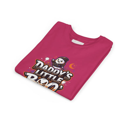 Youth Halloween Tee — “Daddy’s Little Boo” / “Spooky &amp; Unbothered” Kids Costume Shirt