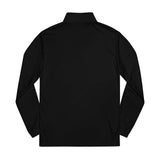 Green Floral Dragon Embroidery Quarter-Zip Pullover