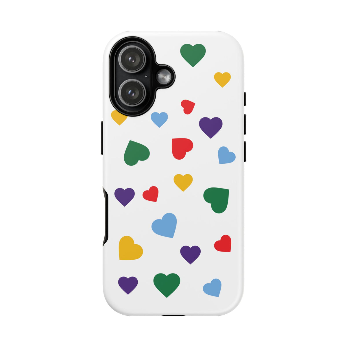 Rainbow Hearts Phone Case | Tough Cases, Spring Vibe, Trendy Accessories