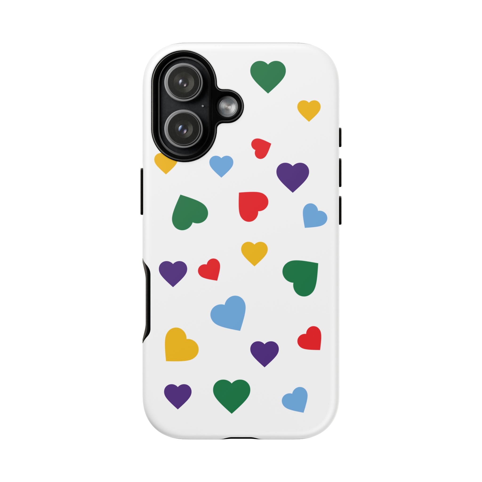 Rainbow Hearts Phone Case | Tough Cases, Spring Vibe, Trendy Accessories