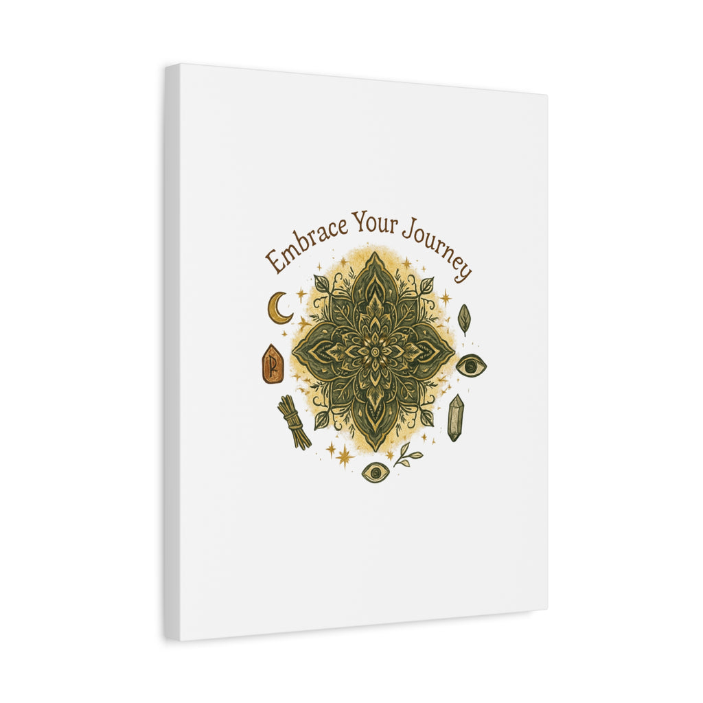 Embrace Your Journey Mandala Canvas | Matte Stretched Wall Art