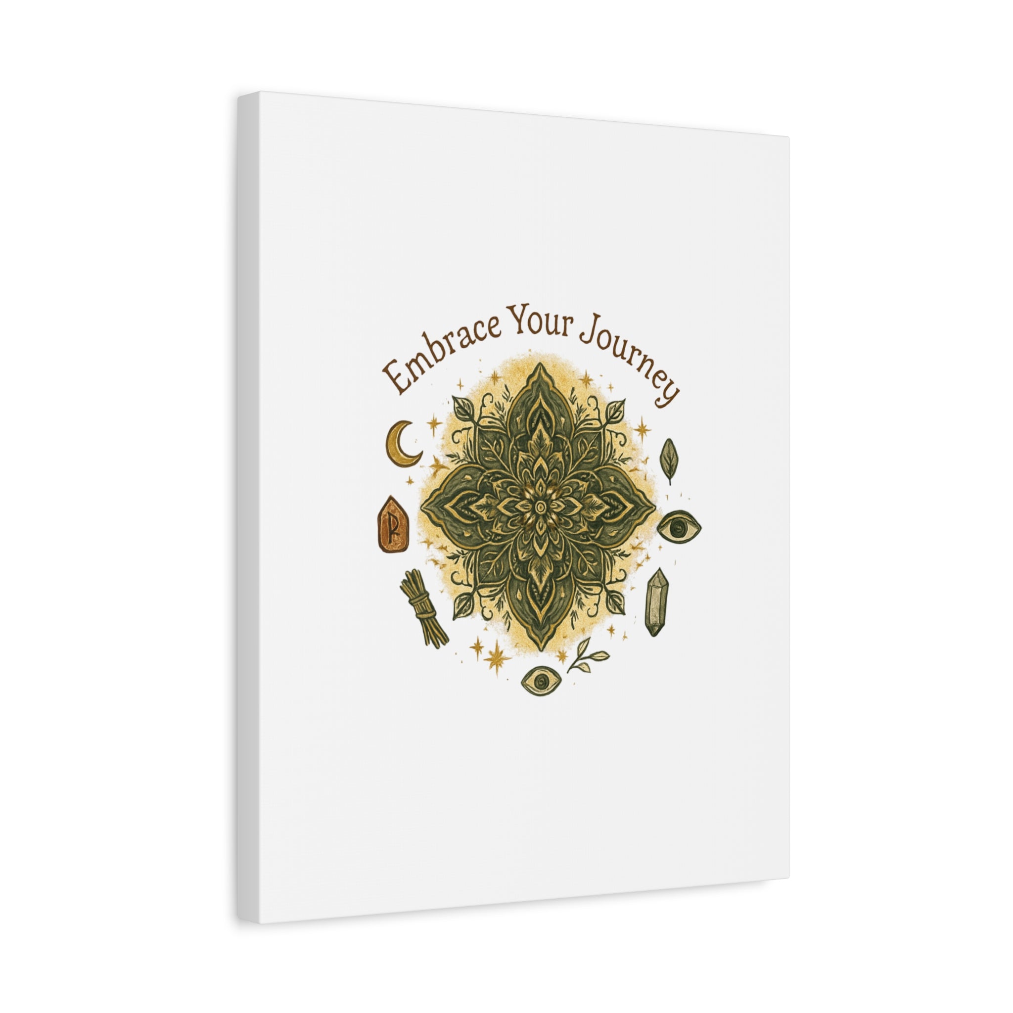 Embrace Your Journey Mandala Canvas | Matte Stretched Wall Art
