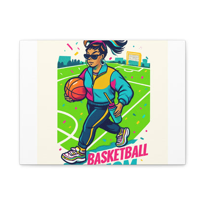 Canvas Art, Basketball Decor with Blanket, Athletic Motivational Wall Art, Sports Lover Gift, Fun Home Decor, Sporty Design