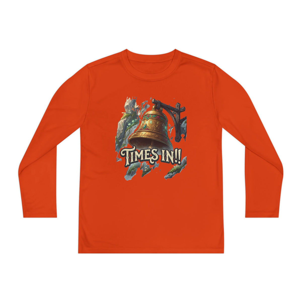 Times In!! Youth Long Sleeve Tee — Vintage Bell Graphic