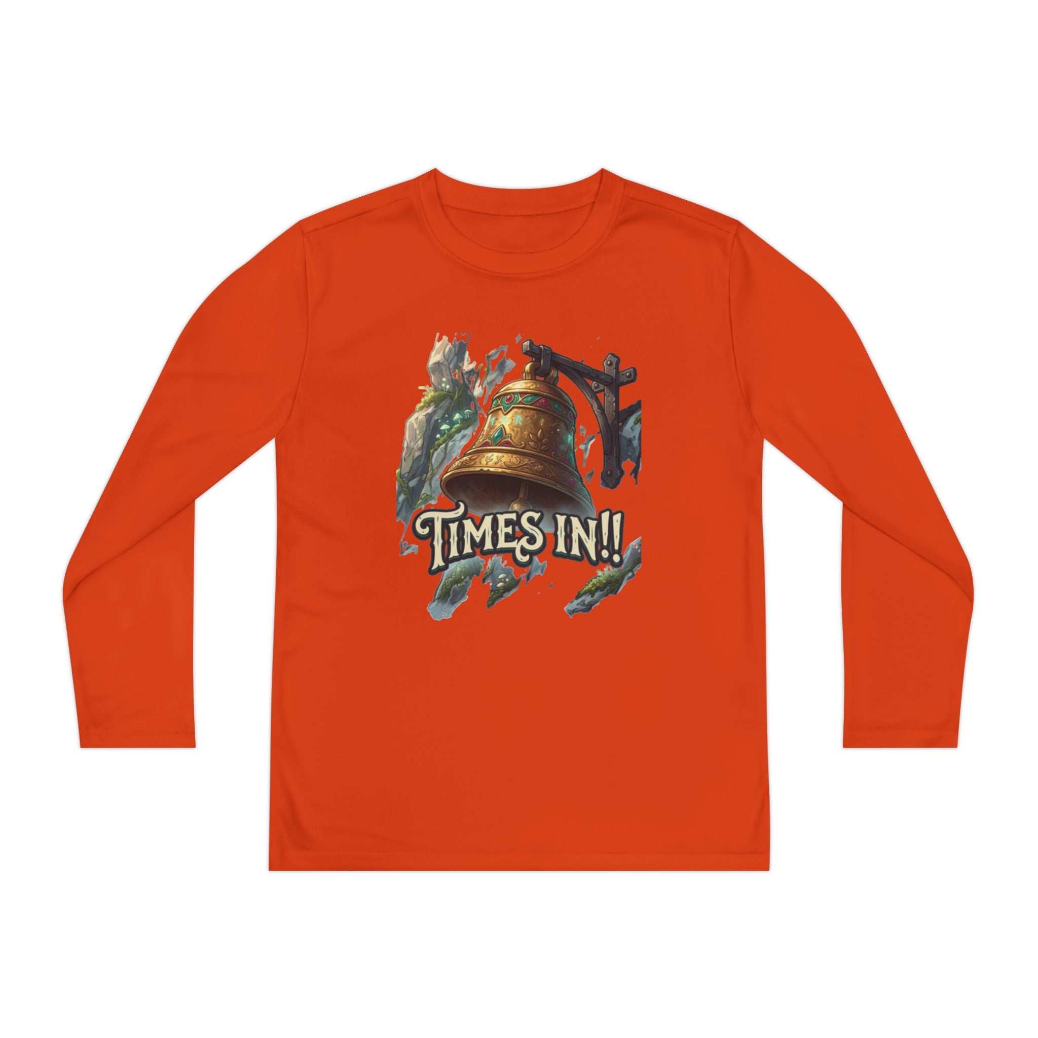 Times In!! Youth Long Sleeve Tee — Vintage Bell Graphic