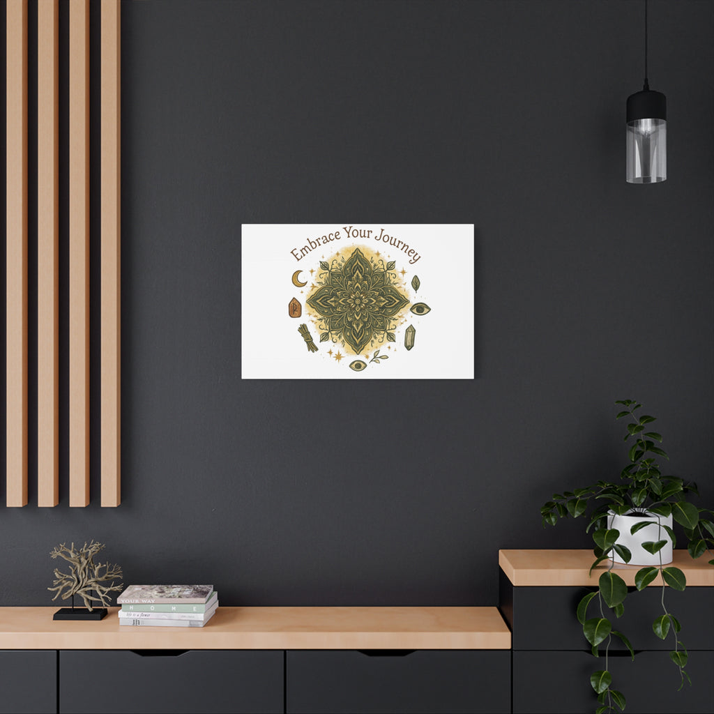 Embrace Your Journey Mandala Canvas | Matte Stretched Wall Art