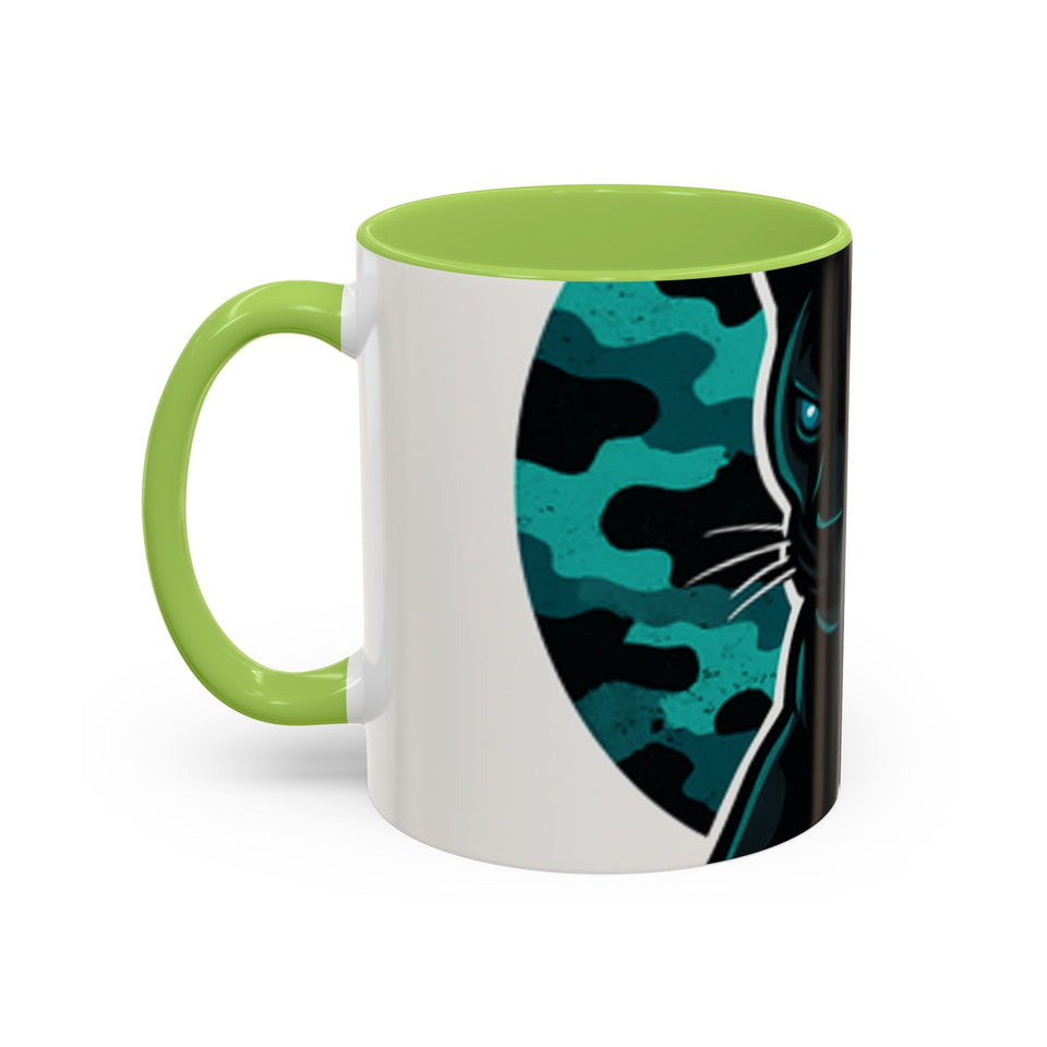 Panther Coffee Mug, Gift for Soccer Mom, Mother's Day Mug, animal lover Mom Gift, Coffee Mug for Mom, Mug Gift for Her, Ceramic Mug with