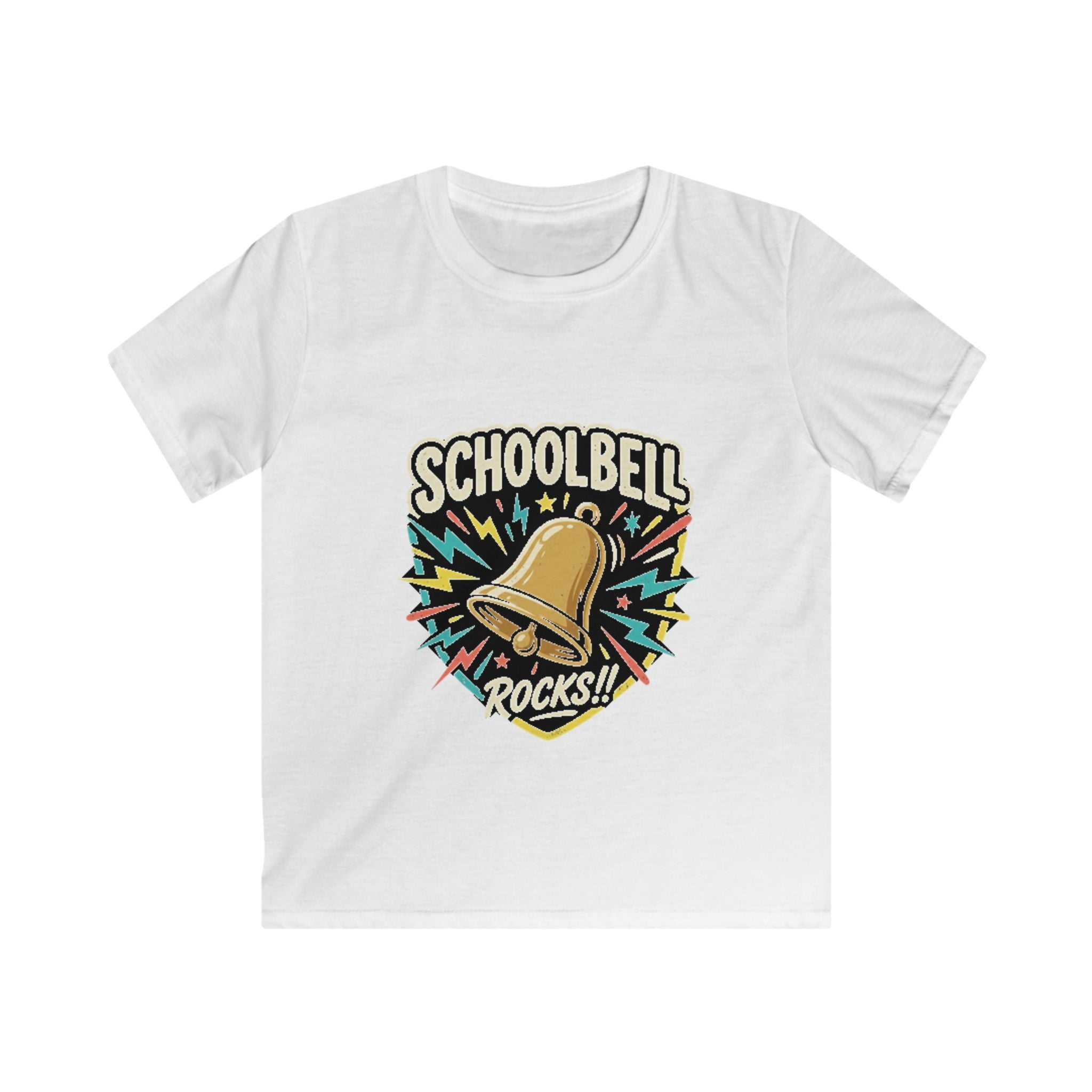 Kids Tee — "Schoolbell Rocks" Back-to-School Graphic T‑Shirt