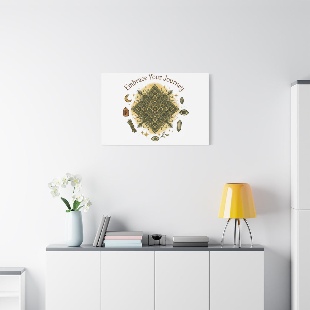 Embrace Your Journey Mandala Canvas | Matte Stretched Wall Art