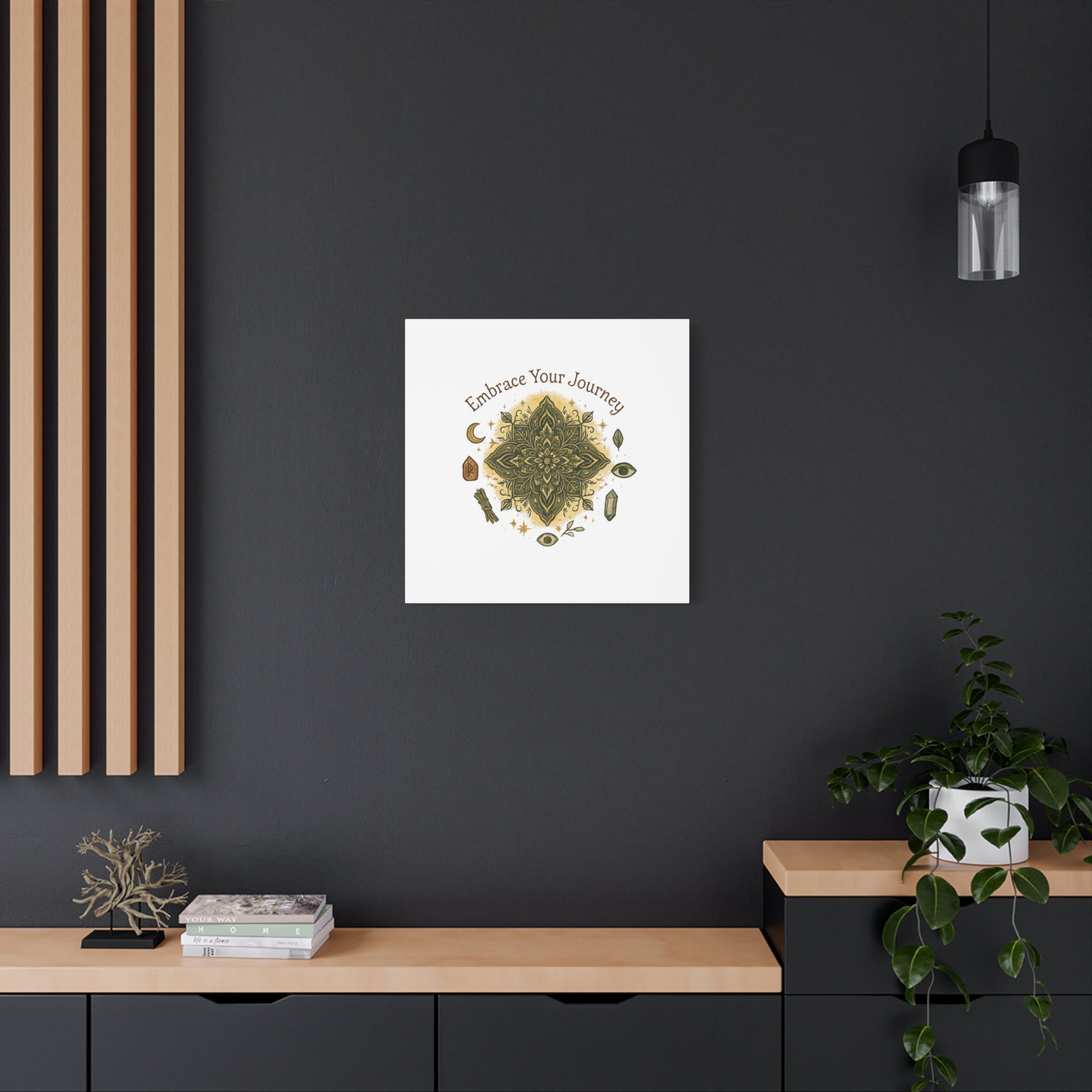 Embrace Your Journey Mandala Canvas | Matte Stretched Wall Art