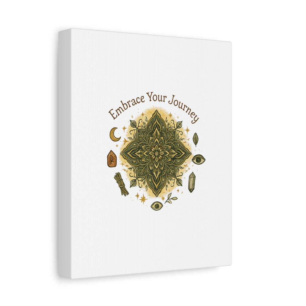 Embrace Your Journey Mandala Canvas | Matte Stretched Wall Art