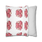 CartersLog Pink Heart Cluster Square Pillow Cover – Valentine’s Day Decorative Pillowcase