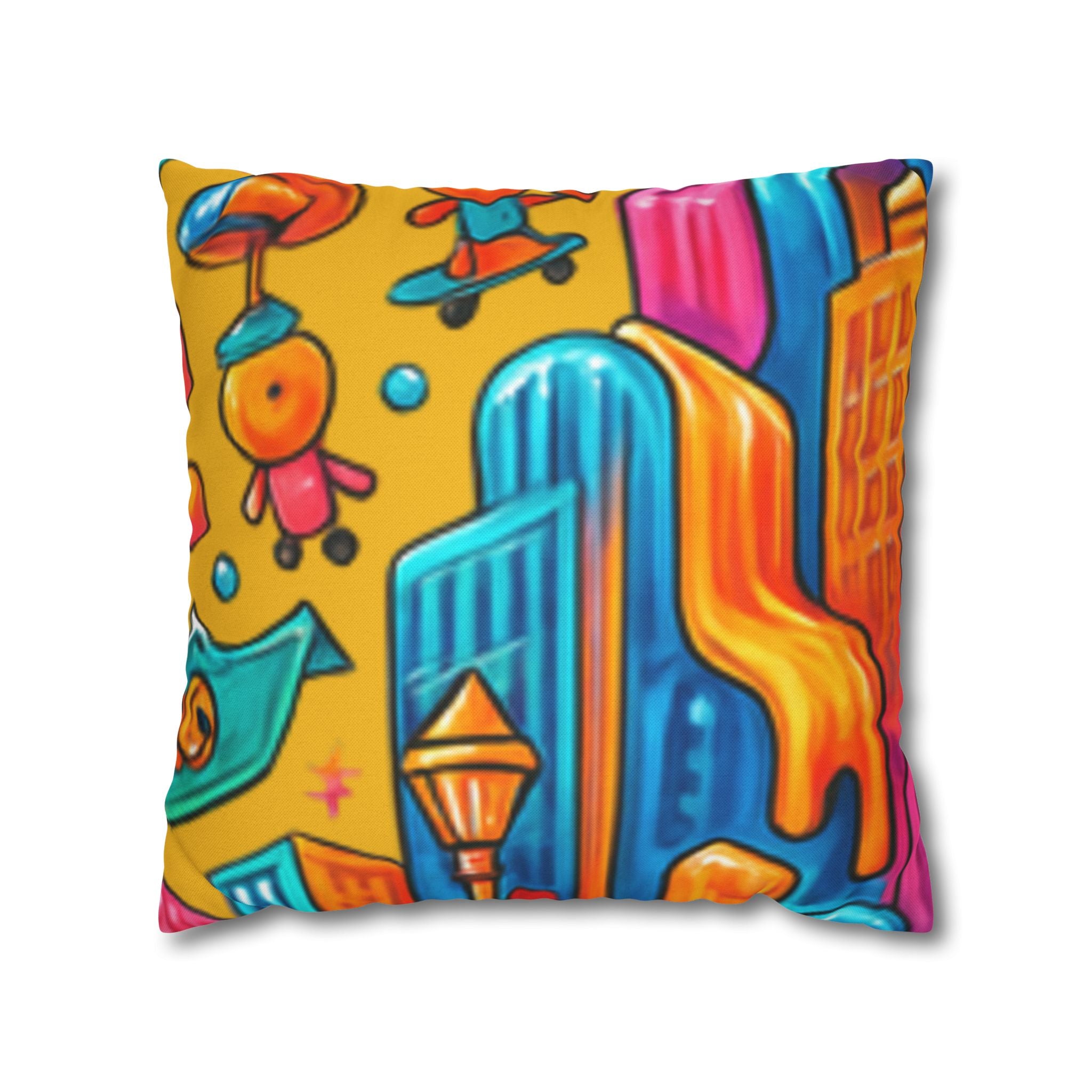 Modern Geometric Cozy Home Decor Pillowcase | Square Cushion Cover