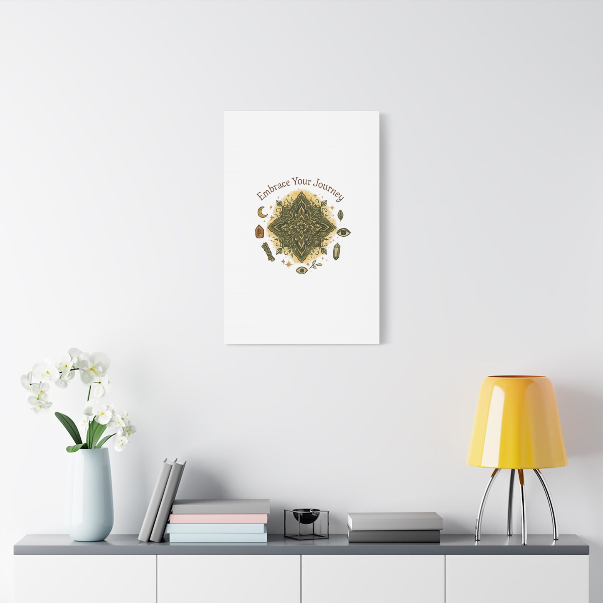 Embrace Your Journey Mandala Canvas | Matte Stretched Wall Art