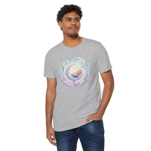 T-Shirt — Dreamy Baby in Cloud Illustration Organic Tee
