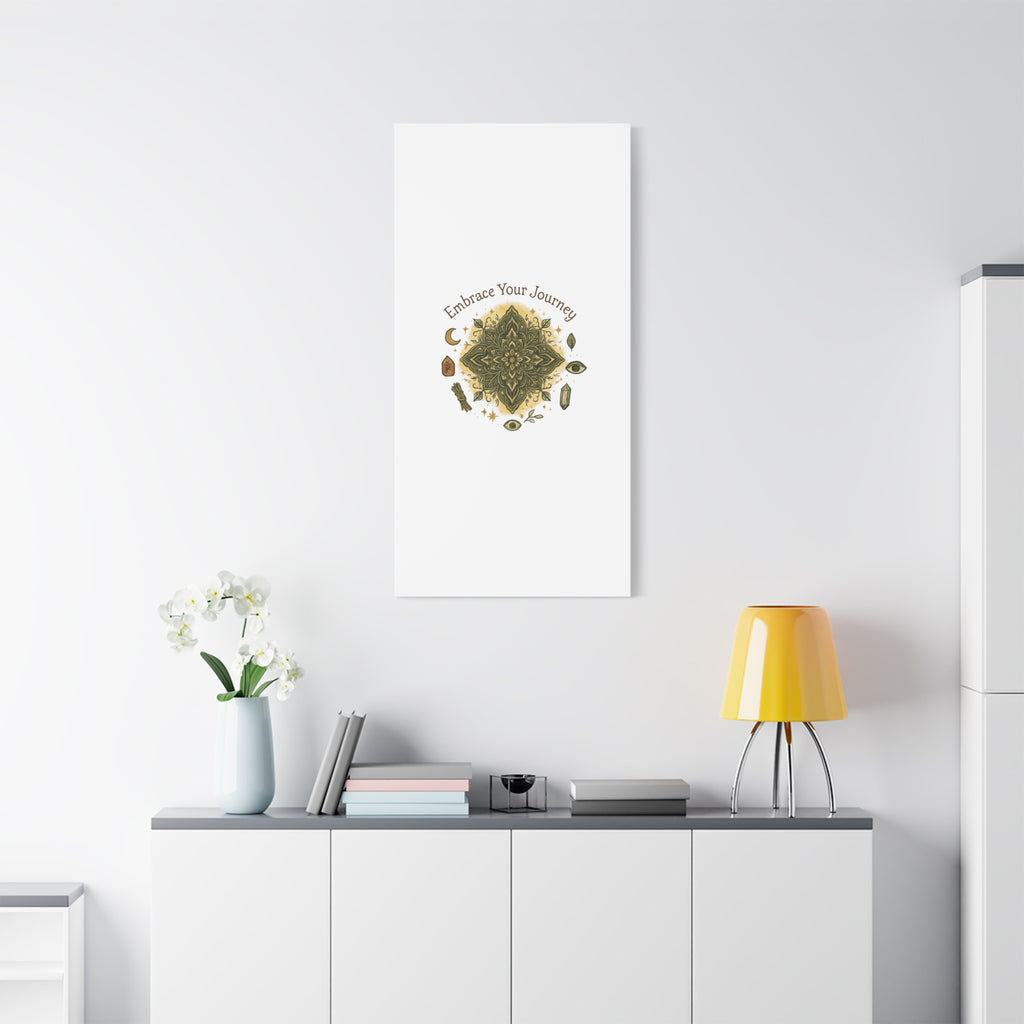 Embrace Your Journey Mandala Canvas | Matte Stretched Wall Art