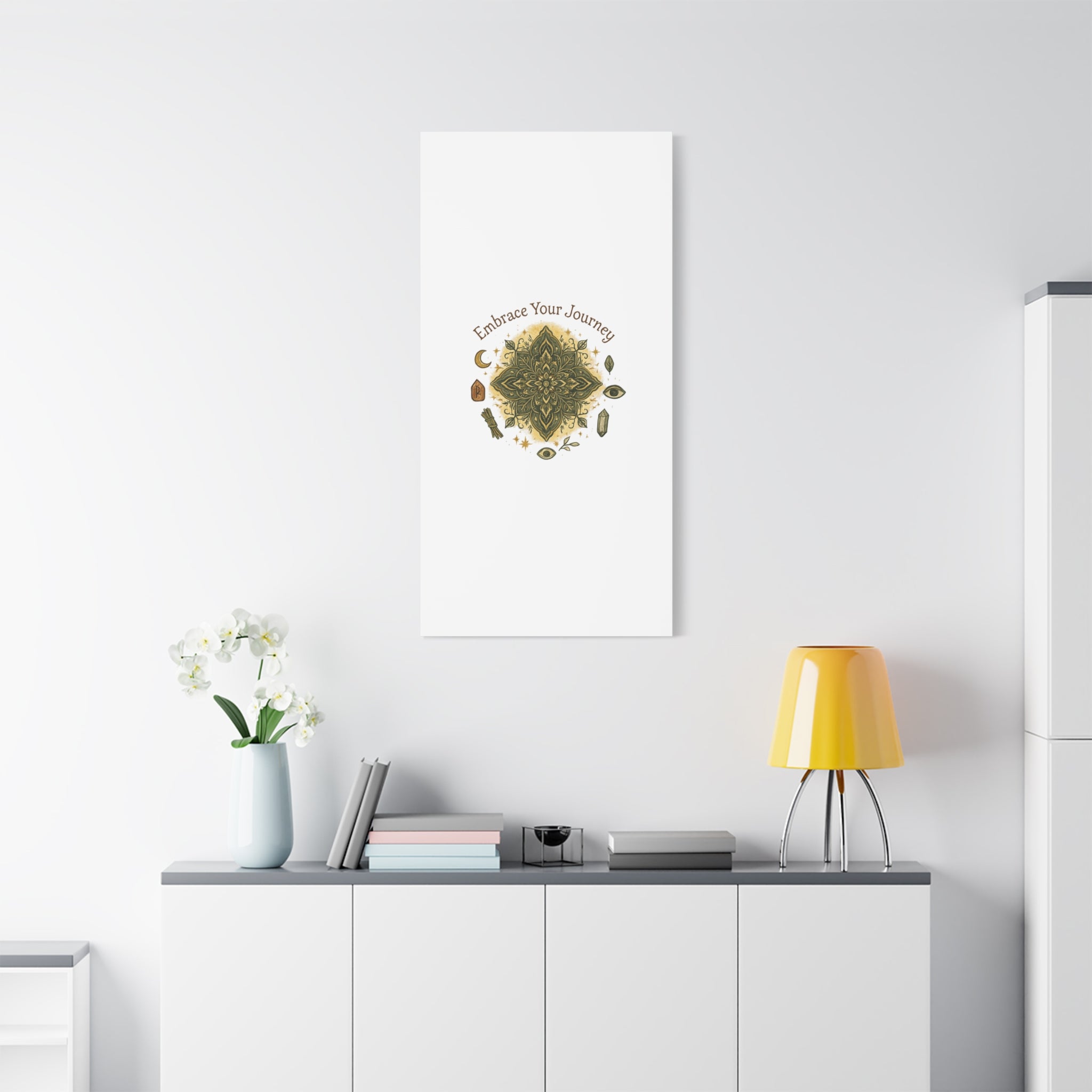 Embrace Your Journey Mandala Canvas | Matte Stretched Wall Art