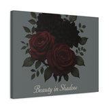 Beauty in Shadow Floral Canvas Wall Art — Stretched Matte 1.25"