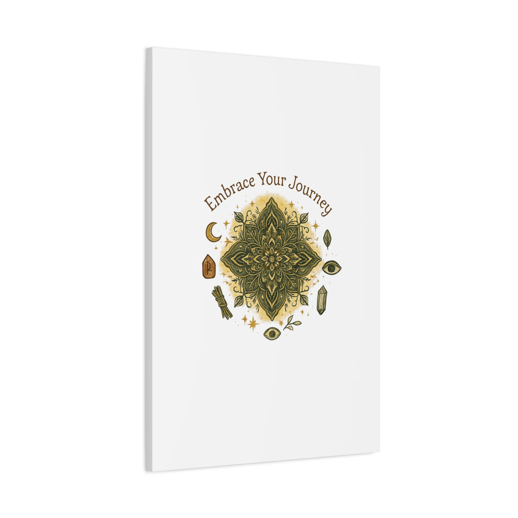 Embrace Your Journey Mandala Canvas | Matte Stretched Wall Art